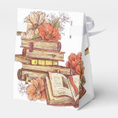Bücher und Blume Geschenkschachtel (Rückseite)