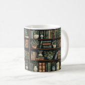 Bücher und Blume Kaffee Tasse (VorderseiteRechts)