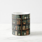 Bücher und Blume Kaffee Tasse (Mittel)