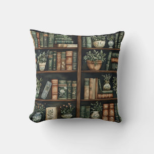 Bücher und Blume Kissen
