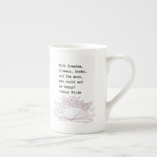 Bücher und Blume Oscar Wilde Kaffee Tasse