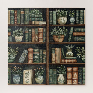 Bücher und Blume Puzzle