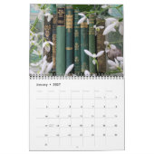 Bücher und Blüten 2026 Kalender (Jan 2027)