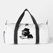 Bücher und Brillen Duffle Bag (Rückseite)