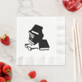 Bücher und Brillen Serviette (Beispiel)