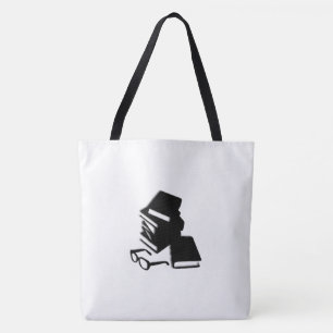 Bücher und Brillen Tasche