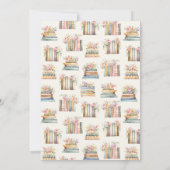 Bücher und Brunch Baby Dusche Einladung (Rückseite)