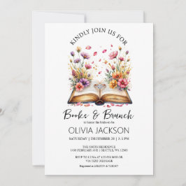 Bücher und Brunch-Brautparty Einladung