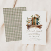 Bücher und Brunch Gemütliche Babydusche Einladung