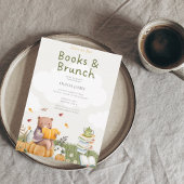 Bücher und Brunch-Storybook Babydusche Einladung