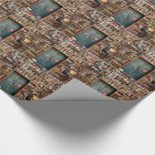 Bücher und Bücher Geschenkpapier (Ecke)