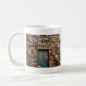 Bücher und Bücher Kaffeetasse (Links)