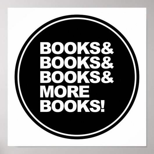 Bücher und Bücher Poster (Vorne)