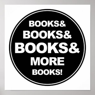 Bücher und Bücher Poster