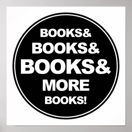 Bücher und Bücher Poster (Vorne)