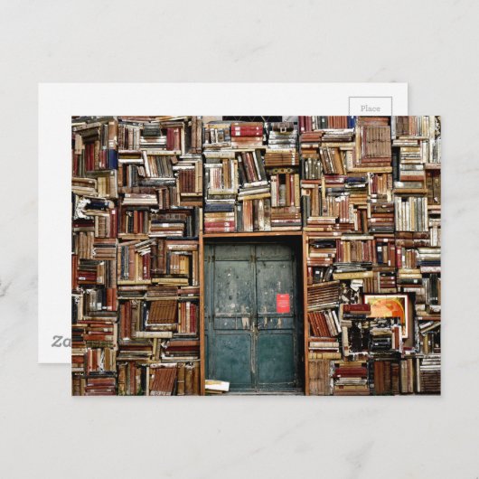 Bücher und Bücher Postkarte (Vorne/Hinten)