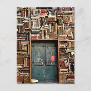 Bücher und Bücher Postkarte