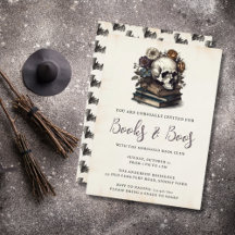 Bücher und Bücher Vintages Halloween-Party für Sch