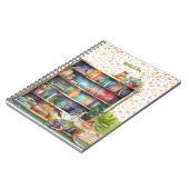 Bücher und Cat Lovers Hygge Geburtstagsruhestand (Linke Seite)