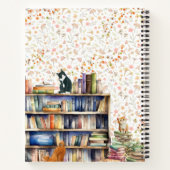 Bücher und Cat Lovers Hygge Geburtstagsruhestand (Rückseite)