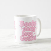 Bücher und Eiskaffee Kaffeetasse (VorderseiteRechts)