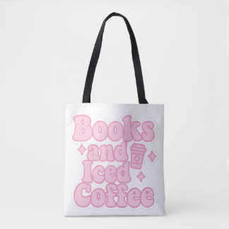 Bücher und Eiskaffee Tasche