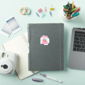 Bücher und Garn Häkelkorb Kunst Aufkleber (iPad Hülle)