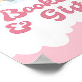 Bücher und Geschenk Rosa Elephant Girl Babydusche  Poster (Ecke)