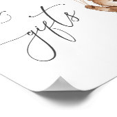 Bücher und Geschenke Blue Teddy Bear Baby Duschzei Poster (Ecke)