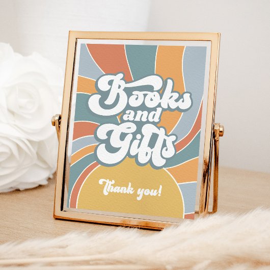 Bücher und Geschenke Groovy Retro Sunshine Baby Du Poster