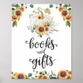 Bücher und Geschenke Grüne Kinderdusche Zeichen Poster (Vorne)