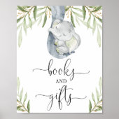 Bücher und Geschenke Grünpflanzen Elefant Babydusc Poster (Vorne)