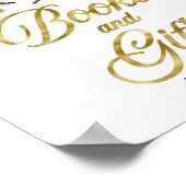 Bücher und Geschenke Halloween Babydusche Zeichen Poster (Ecke)