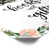 Bücher und Geschenke Halloween Girl-Baby-Duschzeic Poster (Ecke)