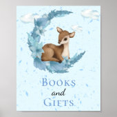 Bücher und Geschenke Moon Little Bambi Blue Clouds Poster (Vorne)