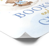 Bücher und Geschenke Moon Teddy Bären Blue Gold Ba Poster (Ecke)