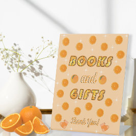 Bücher und Geschenke Orange Citrus Summer Baby Dus Sockelschild