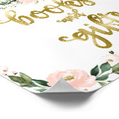 Bücher und Geschenke Pumpkin Floral Baby Duschzeic Poster (Ecke)