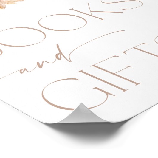 Bücher und Geschenke signalisieren boho Herbst flo Poster (Ecke)