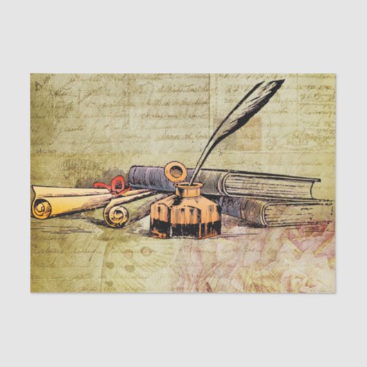 Bücher und Geschenkpapier Seidenpapier (Vorderseite)