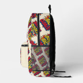 Bücher und große Ziele - Spaß zurück in die Schule Bedruckter Rucksack (Rechts)