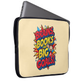 Bücher und große Ziele - Spaß zurück in die Schule Laptopschutzhülle (Vorne Rechts)