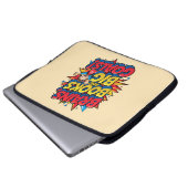 Bücher und große Ziele - Spaß zurück in die Schule Laptopschutzhülle (Vorne Knopf)