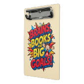 Bücher und große Ziele - Spaß zurück in die Schule Mini Klemmbrett (Gewinkelt2)