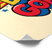 Bücher und große Ziele - Spaß zurück in die Schule Poster (Ecke)