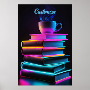 Bücher und Kaffee 2 Poster