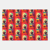 Bücher und Kaffee Geschenkpapier Set (Vorderseite 3)