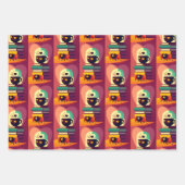 Bücher und Kaffee Geschenkpapier Set (Vorderseite)