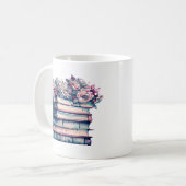 Bücher und Kaffee ist alles, was ich brauche | VIN Kaffeetasse (Vorderseite Links)