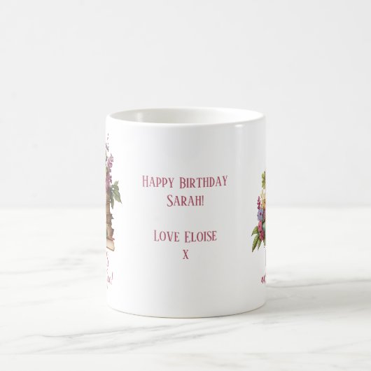 Bücher und Kaffee Kaffeetasse (Mittel)